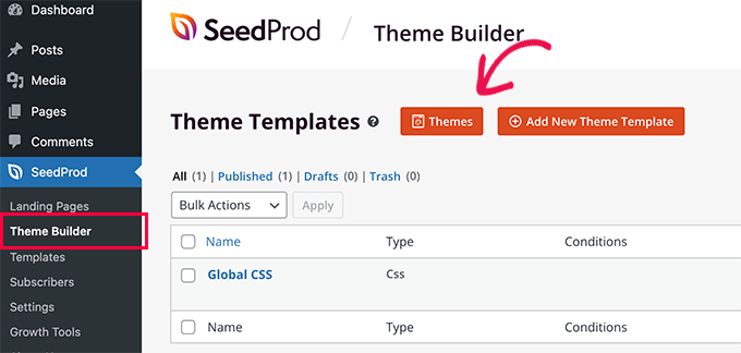Create SeedProd theme Create SeedProd theme