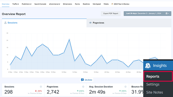 MonsterInsights Reports MonsterInsights Reports